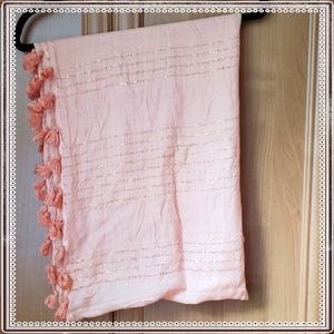 Tassel infinity scarf